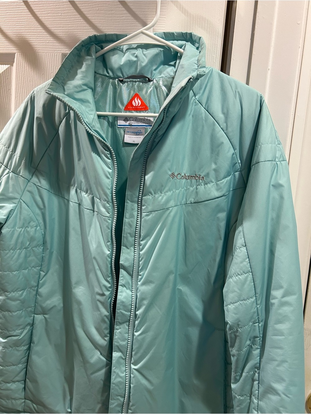 Columbia Women's Omni-Heat Interchange Insulated Jacket XL Mint Green